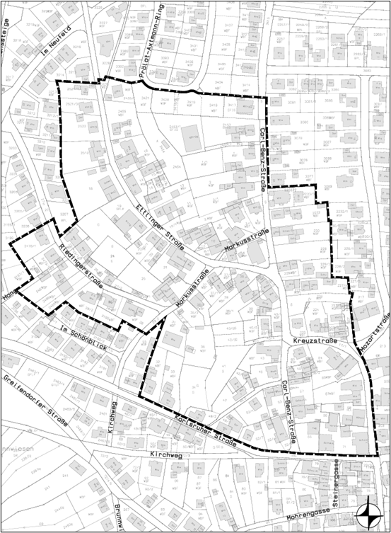 Lageplan alter Ortsetter Pfaffenrot